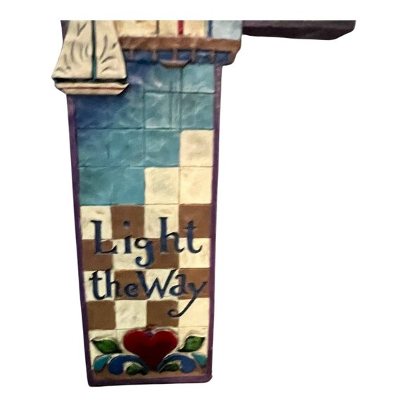 Jim Shore Heartwood Creek Hanging Cross, Light The Way, 8.5" 3D Nautical Decor - Picture 3 of 5